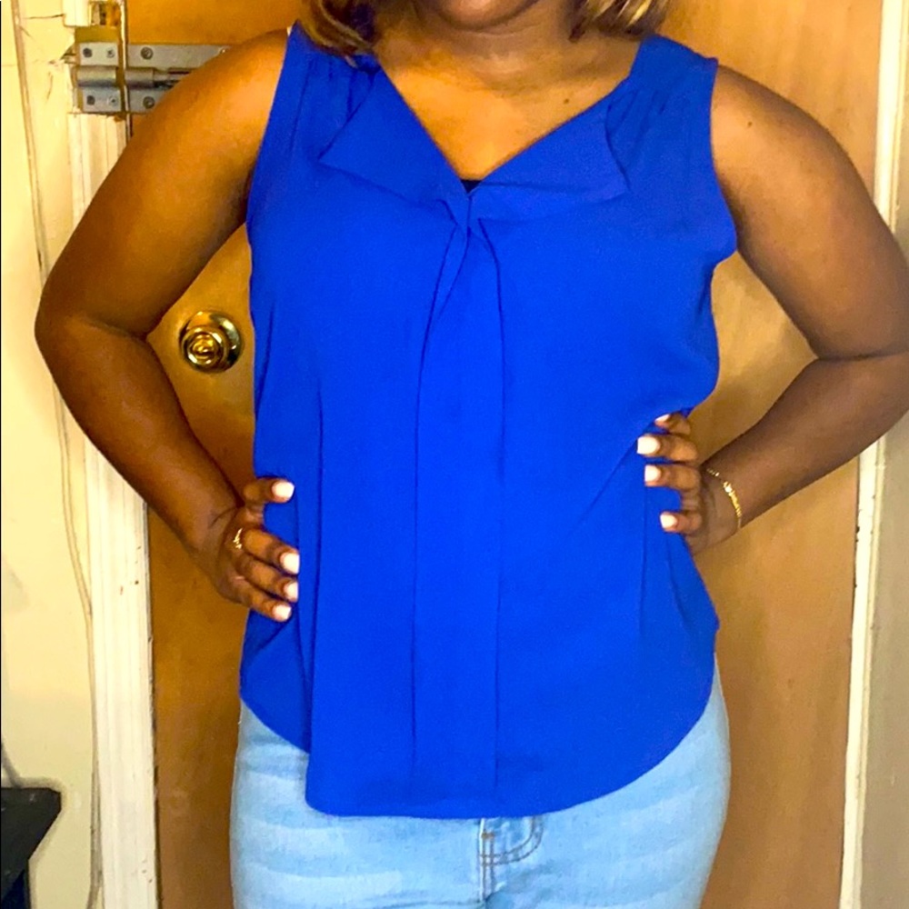 Blue professional blouse